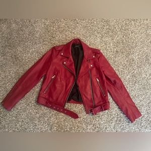 ZARA Faux Leather Moto Jacket